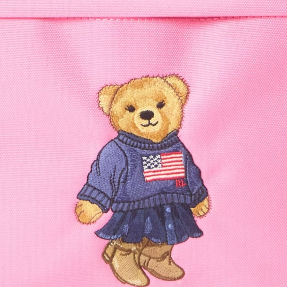 Ralph Lauren Pink polo bear  Backpack - Picture 3 of 11